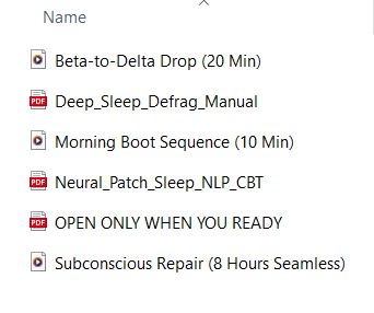 DEEP SLEEP DEFRAG | Deep Sleep Defragmentation